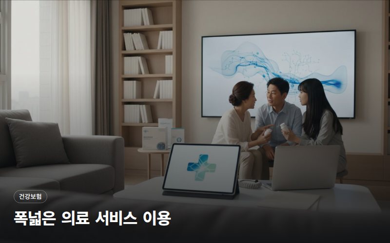 폭넓은 의료 서비스 이용