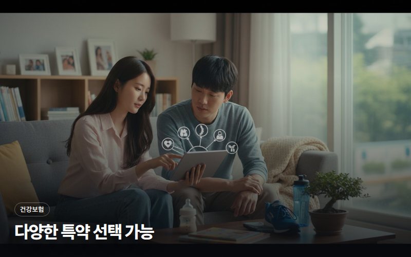 다양한 특약 선택 가능